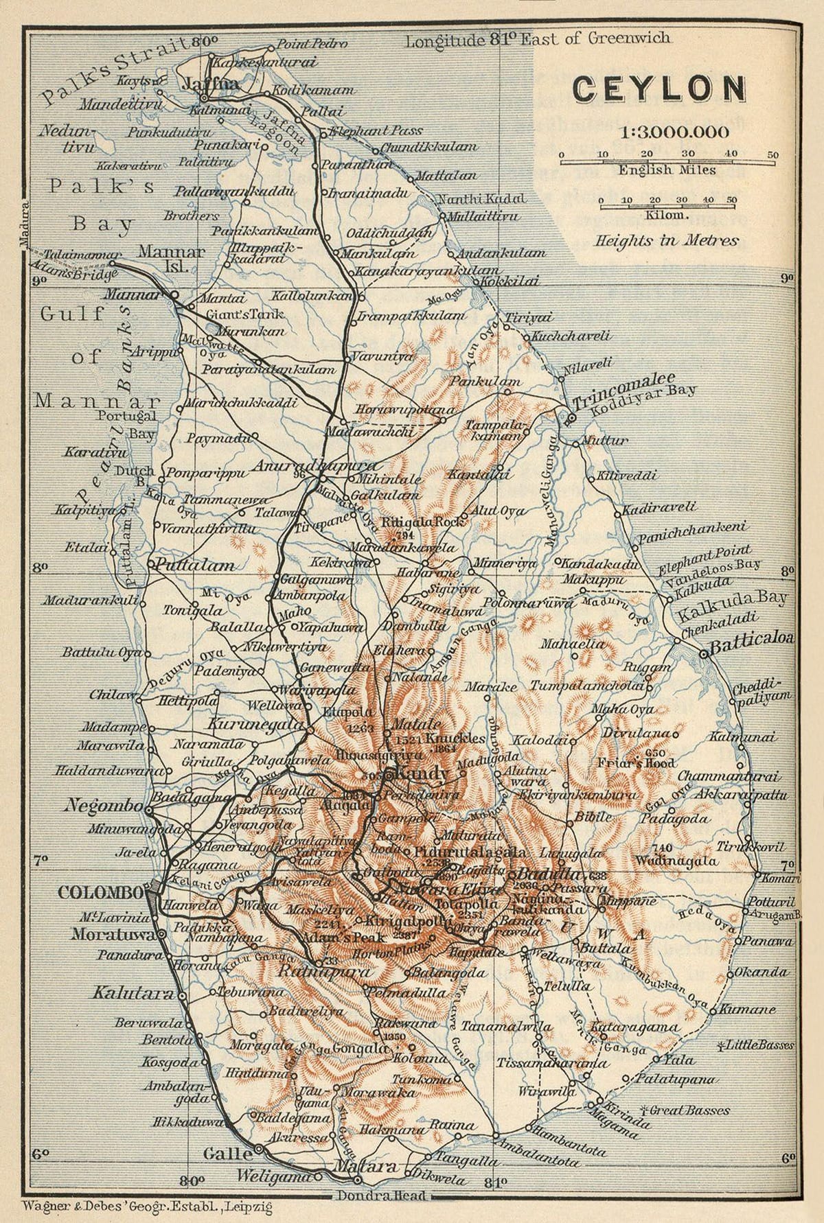 Ceylon ' ਤੇ ਨਕਸ਼ਾ