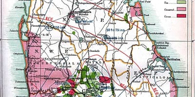 ਨਕਸ਼ਾ ਦੇ Ceylon ਸ਼੍ਰੀ ਲੰਕਾ